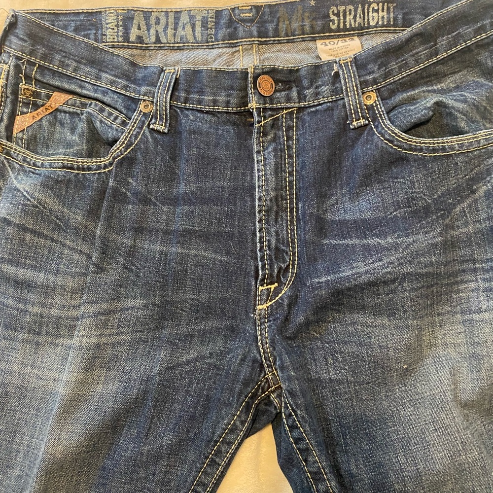 Ariat Men's Dark Blue Straight Jeans